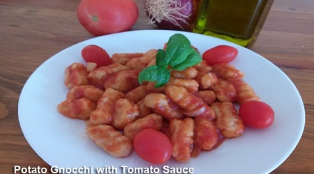 Potato Gnocchi with Tomato Sauce